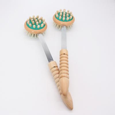 China Back Shot Body Scratcher Long Hand Held Arms Legs Relaxing Wooden Massager Hammer for sale