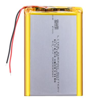 China Rechargeable Electric Vehicles 126090 3.7v 8000mAh Lithium Ion Battery For GPS POWER BANK for sale