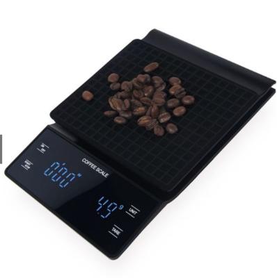 China Weight Measuring Drip Coffee Scale Digital LCD Display Accurate Electronic Drip With Timer Multifunctional Kitchen Food Scale Weigher for sale