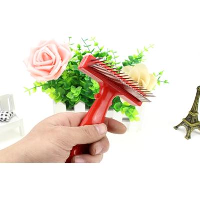 China Sustainable Free Shipping Long Cleaning Tool Pet Hair Dog Cat Grooming Comb for sale