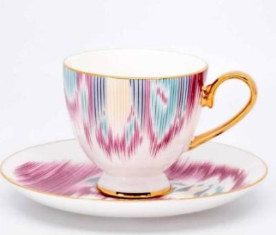 China Viable Fine Bone China Coffee Cup And Saucer And Spoon,Funny Design Cafe Fashion European Coffee Cup for sale