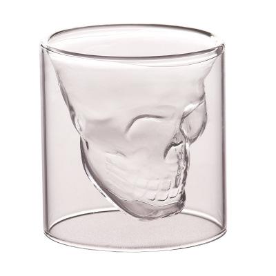 China Wine Glass Cup Latte Coffee Whiskey Cup Transparent Glass Vodka Bar Club Drinking Wine Glass for sale