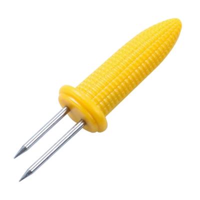 China Easily Cleaned Heat Resistant Stainless Steel Rack Kitchen Tool BBQ Tool Corn Fork for sale