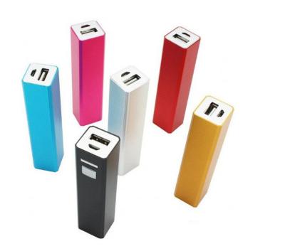 China 2022 gift 2200mah square tube portable power bank, wholesale gift power bank, factory good quality power bank for sale