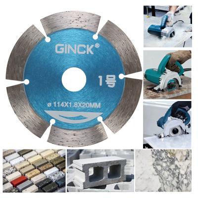 China Concrete Cutting Saw For Concrete Marble Tile Stone Cutting 114mm Diamond Cutting Blade 22.23mm for sale