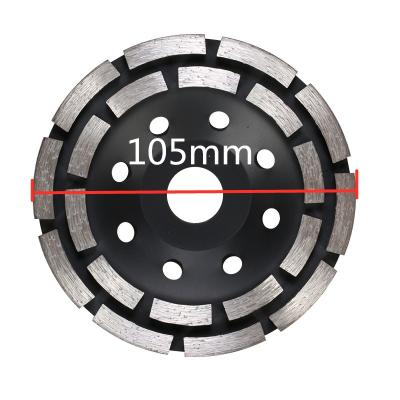 China High Quality 105mm Segmented Cup Wheel Concrete Stone Marble Cutting Diamond Grinding Wheel For Stone Concrete Marble Cutting for sale