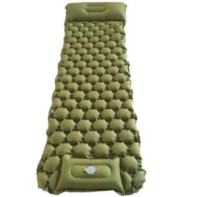 China Modern European designed come with inflatable pillow, folding fabric water pad, single seat, damp proof camping sleep mat for sale