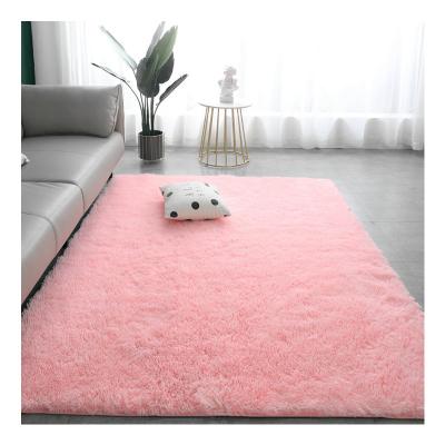 China Tianjin Covor Loop Pile Washable Shaggy Custom Small Washable Cute Pink Carpet For Living Room for sale