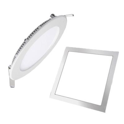 China Modern Slim LED Panel Light Recessed And Surface Mounted 3W-24W Home Office for sale