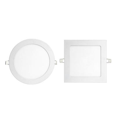 China Modern Slim LED Panel Light Round 3W Recessed And Surface Mounted Square 6W 9W 12W 18W 24W for sale