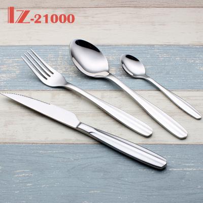 China Viable PVC Bag Utensil Fork Knife Spoon Stainless Steel Flatware Cutlery Set Stainless Steel Flatware Set for sale