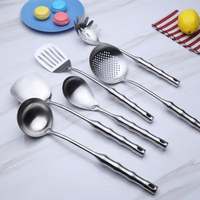 China 18/10 Stainless Steel Sieve Rice Spoon Spatula Sustainable Soup Spoon Grilled Grill Cookware Cookware for sale