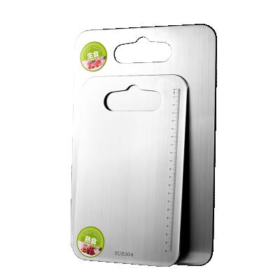 China Sustainable Multifunctional Double Sided Chopping Board Stainless Steel Chopper Set for sale