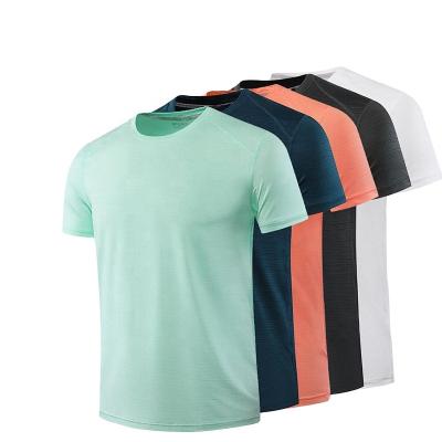 China Wholesale High Quality Round Collar Sports Easy Dry Running Men's T-shirts QUICK DRY for sale