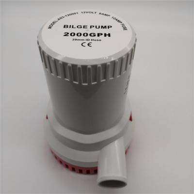 China Yacht 2000GPH Submersible DC Marine Boat Yacht Bilge Pump 12V 24V for sale