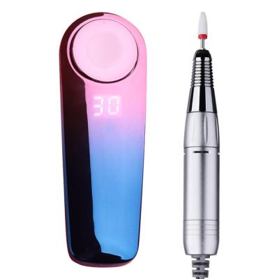 China New Nail Drill Machine Electric Cordless Rechargeable Nail Drill Machine Electric Portable Nail Drill Kit for sale