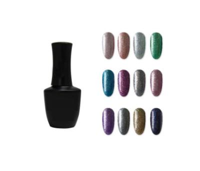 China Nail Art Beauty OEM 10ml Soak Off UV Gel Nail Polish Professional Nail Art Glitter Gel Polish for sale