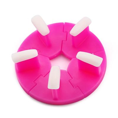 China French Nail Practice Rack Nail Tips Display Rack Exercise Nail Slice Removable Drill for sale