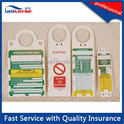 China ABS Plastic Plastic Injection Molding Scaffolding Inspection Tags for sale