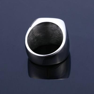 China ALLOY Fashion Retro Titanium Steel Rings Stainless Steel Masonic Rings For Men for sale