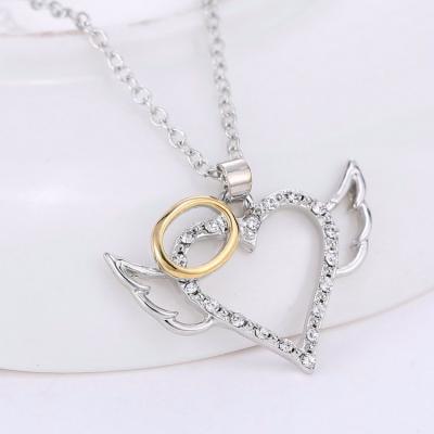 China Vintage 2022 New Love Angel Han-edition Personality Fashion Lovers Pendant Necklace for sale