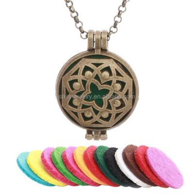 China Antique Bronze ALLOY Perfume Diffuser Pendant Men's Unisex Designer Women's Oil Diffuser Pendants for sale