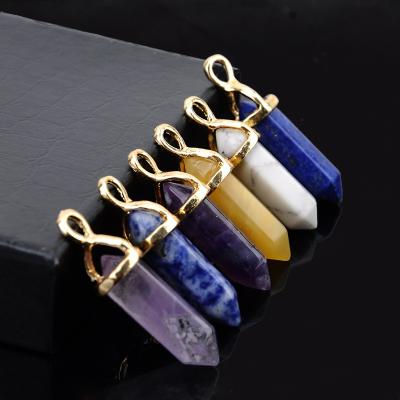 China Crystal Natural Stone Charms Popular Man / Woman Designer Pendant Necklace Pendants for sale