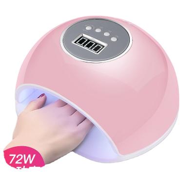 China Dual 72W LED Induction Nail Light Source Four-speed Timing Nail Lamp Nail Polish UV Lamp Plastic Baking Nail Tool for sale