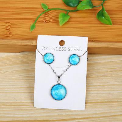 China Delicate ALLOY Star River Luminous Necklace Jewelry Sets Factory Direct-selling for sale