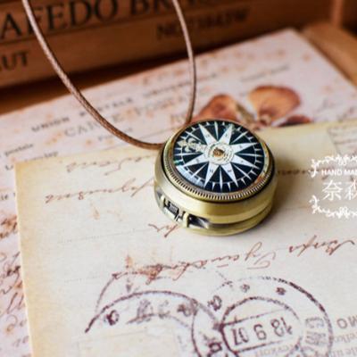 China 2017 new modern creative vintage pocket watch sweater chain gyro compass rotation can be customized XL256 for sale