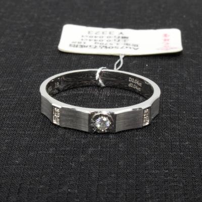 China Custom Moissanite Jewelry 14k White Gold Halo Color VVS Jewelry D Rings CLASSIC Good Quality for sale