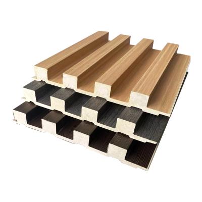 China Modern Composite Wood Grain PVC Wpc Panel Interior Decoration Wall Panels for sale