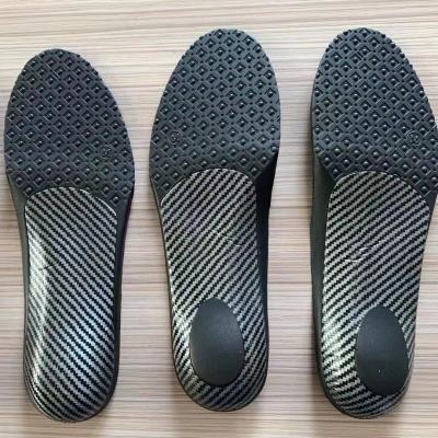 China Customized Soft Comfortable Carbon Fiber Insoles Flat Foot Arch Support Orthopedic Orthotic Insole for sale