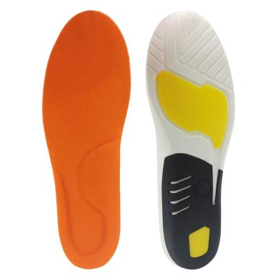 China Custom BK Running Shoe Insert Pad Deodorant Shock Absorption Insole mesh+PU+TPU+GEL Logo Eva Sports Insole Arch Support for sale