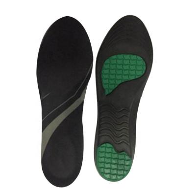 China Shock Absorption PU Shock Absorption Sports Insole With Gel Cushion High Elastic Heel Cup Insole for sale