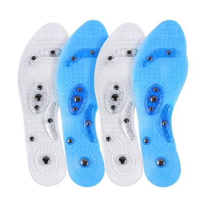 China Magnetic Clean Foot Acupuncture Therapy Reflexology Gel Shock Absorption Health Care Shoes Insole Massager For Shoes for sale