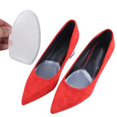 China Shock Absorption PU Gel Shoe Half Pads Forefoot Protector Insoles Barefoot Adhesive Foot Pad for sale