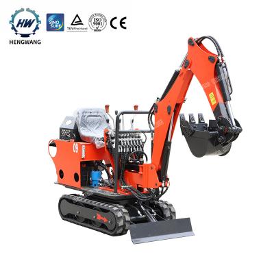 China Construction Digging Hengwang HW-09 Crawler Excavator Micro Excavator Mini Digger Excavator for sale