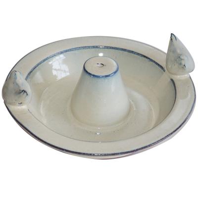 China Pottery Hot Sale Bird Feeder Bath Hanging Ceramic Bird Bath For Outdoor Garden for sale