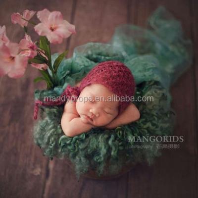 China Picture Newborn Baby Mohair Knit Hat Photography Prop for sale