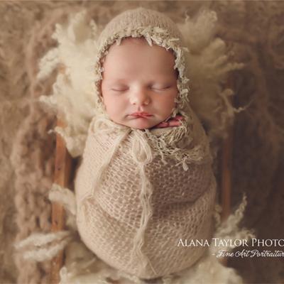 China Washable mohair stretch wrap for newborn photography props, handmade crochet baby lace wrap, soft blanket for sale