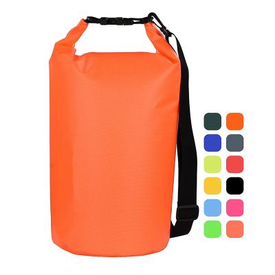 China Eco-friendly Floating Waterproof Super Dry Bag Eco-Friendly With 5L/10L/20L, Roll Top Office Bag Rafting Camping Bag for sale