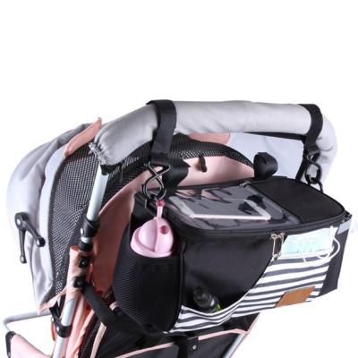 China Water Resistant with Hot Sale 2021 OEM&ODM Baby Stroller Baby Walker Organizer Large Capacity Hook Product Water Resistant Hanging Bag with Simple Stroller Design for sale