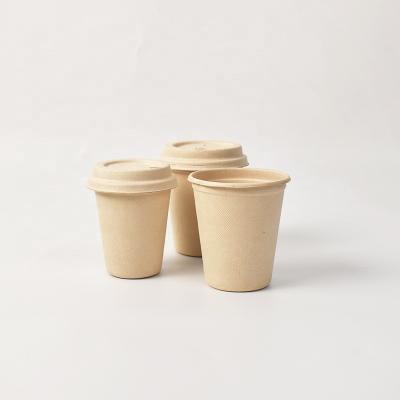 China Recyclable Custom Printed Plastic Reusable Sugar Cane Bagasse Coffee Mug Cup Lid for sale