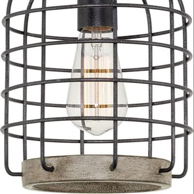 China 2022 Europeaniron Beautiful New Living Room Antique Metal Iron Birdcage Linear Cage Ceiling Lighting Lamp For Home Decor for sale