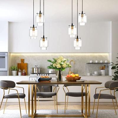 China New Design Glass Tube Combination Modern Decoration Simple Decorative Nordic Ceiling Pendant Indoor Milk White Light for sale