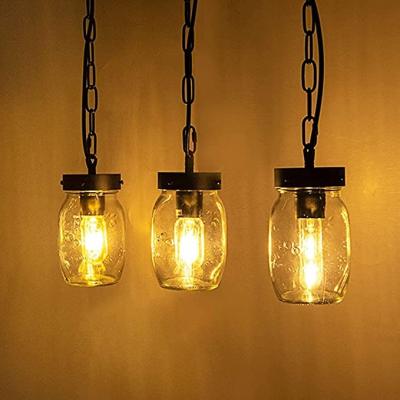 China 2022 High Efficiency 2022 Hot Sale Glass Ceiling Dining Room Three Light Rustic Lighting Chandelier Long Led Simple Modern for sale