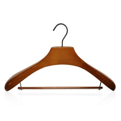 China High Quality Luxury Morden Suits Hanger Beech Wood Strong Hangers for sale