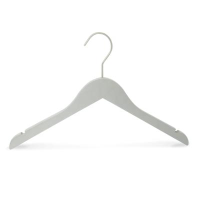 China Modern Personalized Fabrics Hanger Wood For Shirt Display Fashion Brands for sale