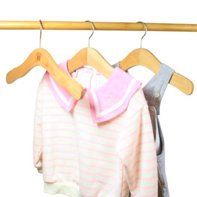 China Children's personalized natural wood hanger for kids cloth for sale